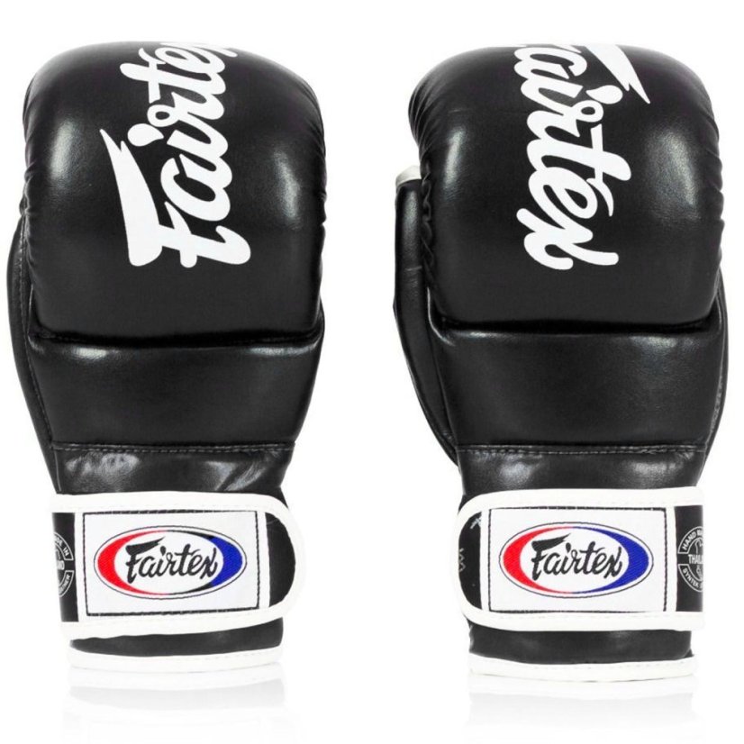 Fairtex FGV18 Super Sparring Grappling rękawice MMA 7 oz – czarne - Wielkość: L