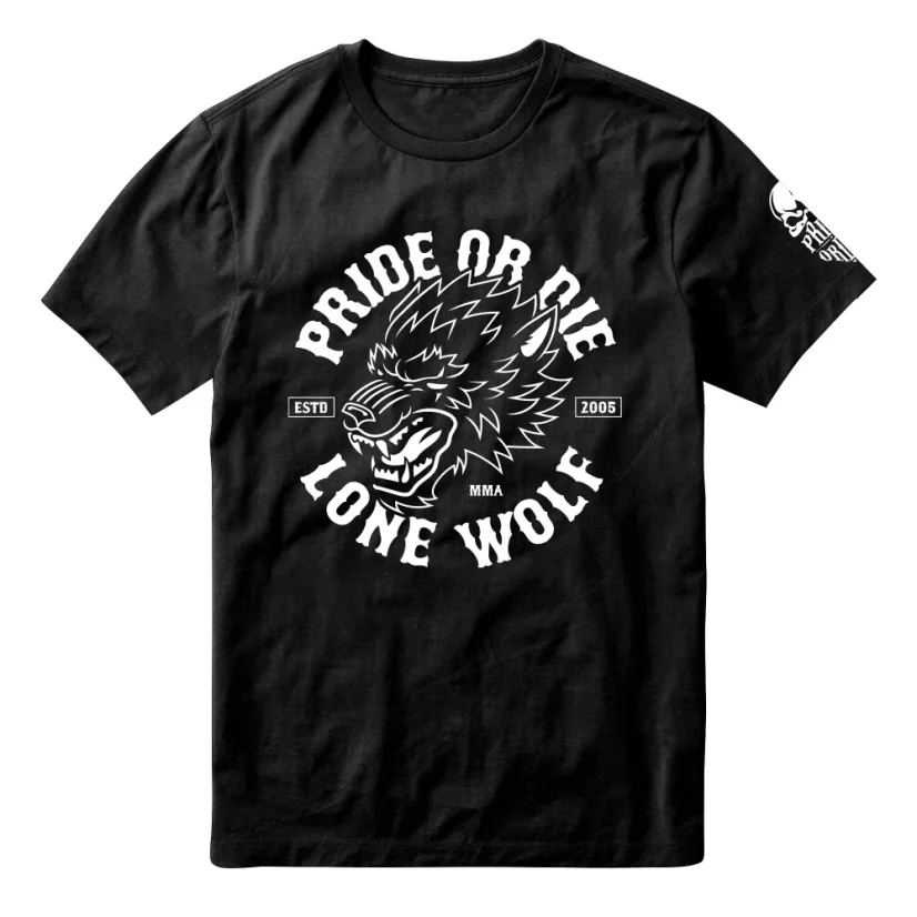 Pánské tričko PRiDEorDiE Lone Wolf