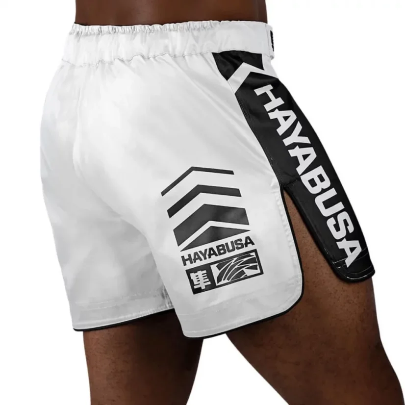 Hayabusa Icon Fight Mid Length Shorts - white