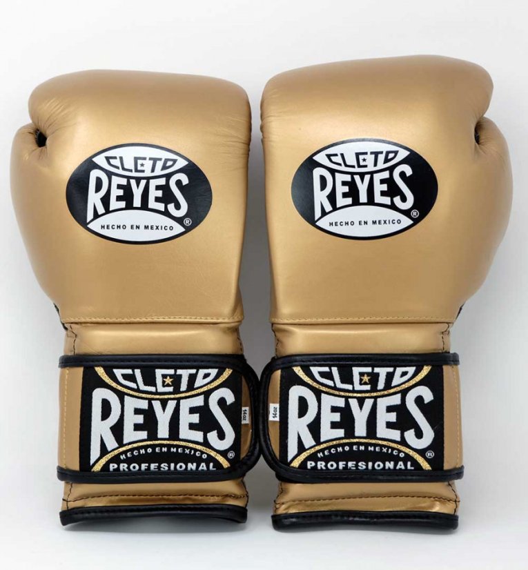 Mănuși de box Cleto Reyes Velcro Training - aurii - Greutatea mănușilor în Oz: 12oz