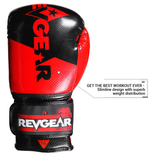 Boxing Gloves REVGEAR Pinnacle - black/red