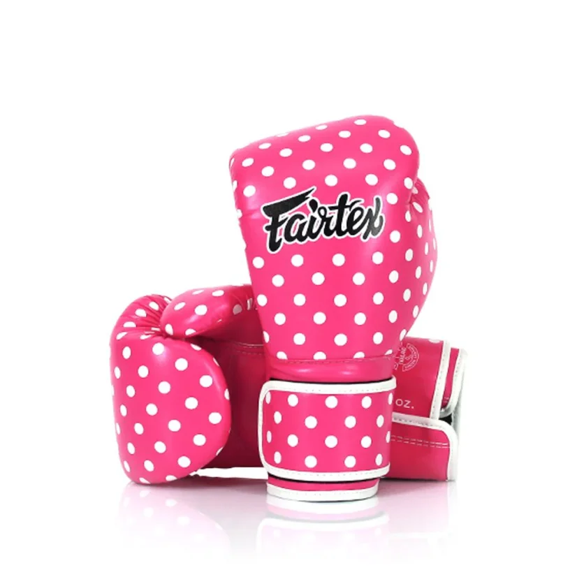 Boxerské rukavice Fairtex BGV14P – Polka Dot - Váha rukavic v Oz: 8oz