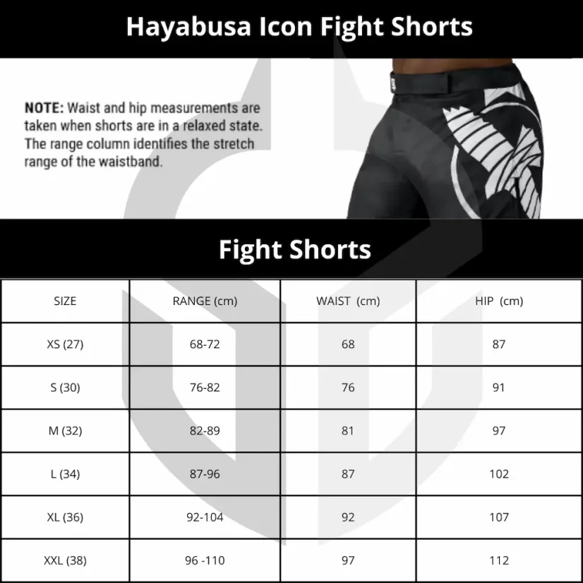 MMA shorts Hayabusa Icon Fight - blue - Size: XL