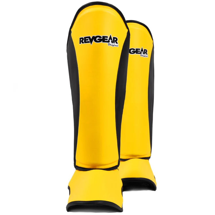 Ochraniacze Piszczeli RevGear Original Thai - żółte - Wielkość: L