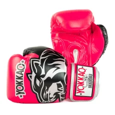 YOKKAO Original Silver Boxing Gloves – Fuchsia