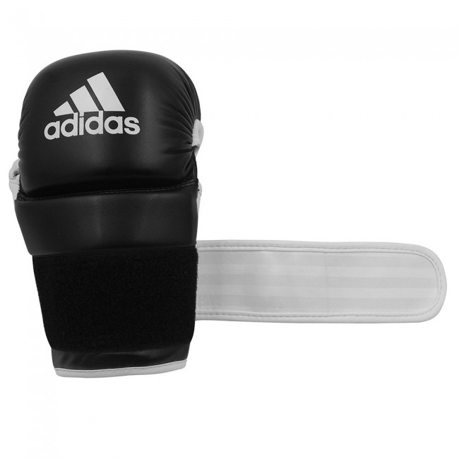 Edzőkesztyű MMA ADIDAS Grappling - Fekete/Fehér - Méret: XL