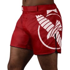 Hayabusa Icon Fight Mid Length Shorts - red