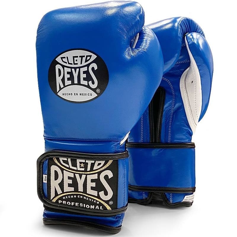 Mănuși de box Cleto Reyes Velcro Training - albastre - Greutatea mănușilor în Oz: 16oz