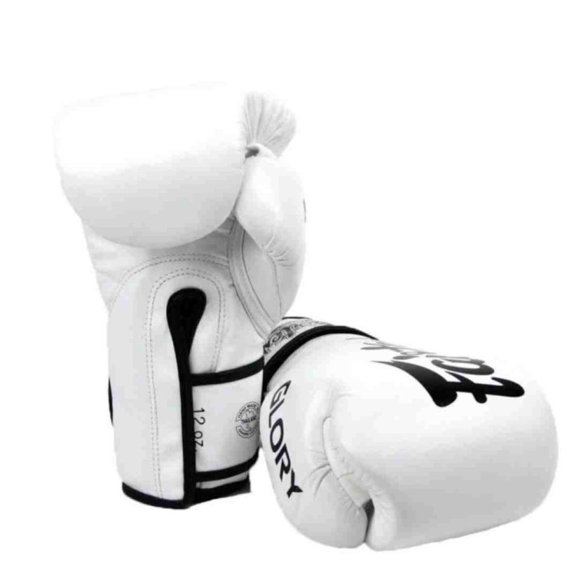 Boxerské rukavice Fairtex x GLORY - BGVG1 - bílá - Váha rukavic v Oz: 16oz