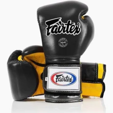 Boxerské rukavice FAIRTEX BGV9 Mexican Style – černá/žlutá