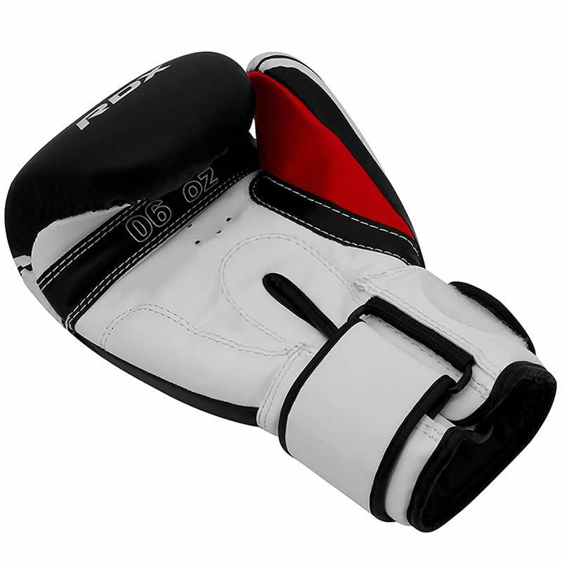 Dětské boxerské rukavice RDX JBG 4B - černá/bílá - Váha rukavic v Oz: 4oz