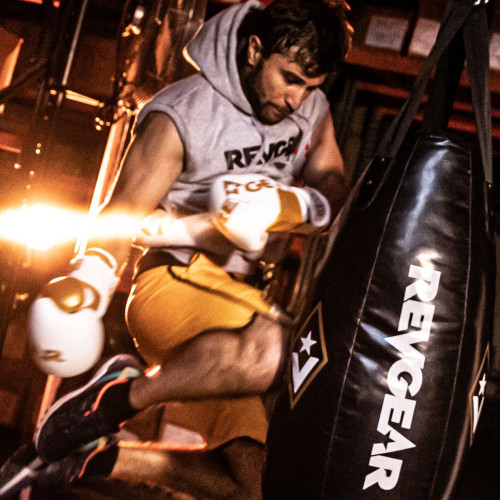Boxerské rukavice REVGEAR Pinnacle – černá/lime - Váha rukavic: 14oz