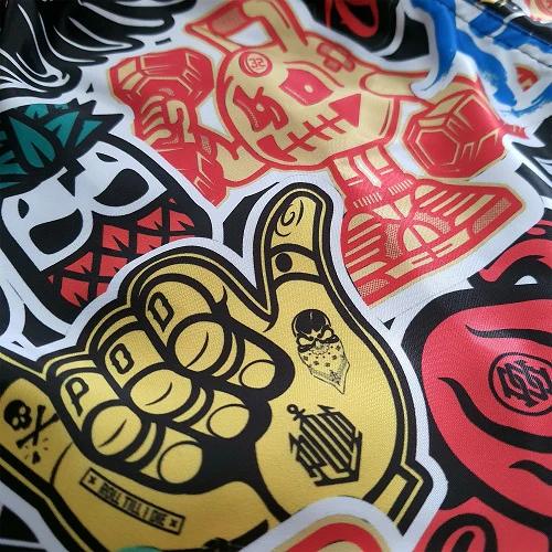 Muay Thai kraťasy PRiDEorDiE Stickers - Velikost: M