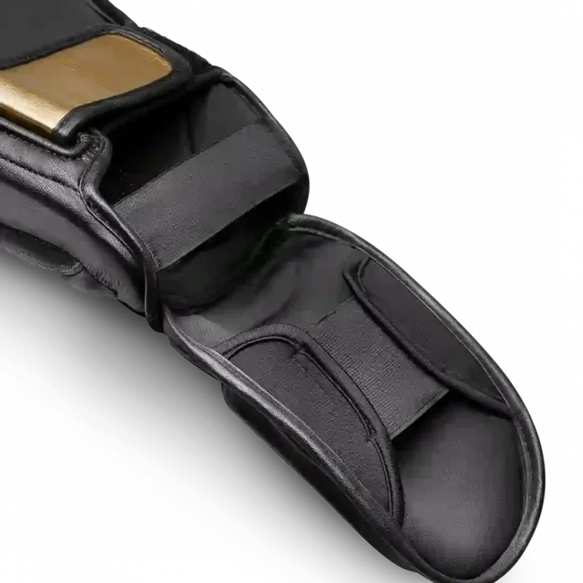 Hayabusa T3 Stringing Shinguards black/gold