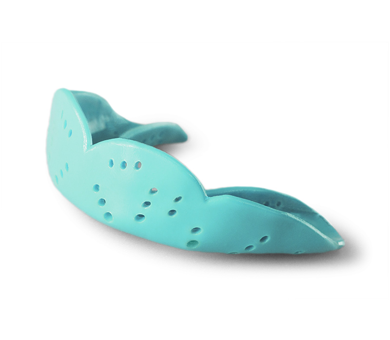 SISU Aero mouth guard - Size: MEDIUM, Color: Electric Blue Areo