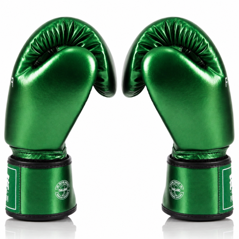 Fairtex BGV22 Metallic rękawice bokserskie – zielone - Waga rękawic w Oz: 12oz