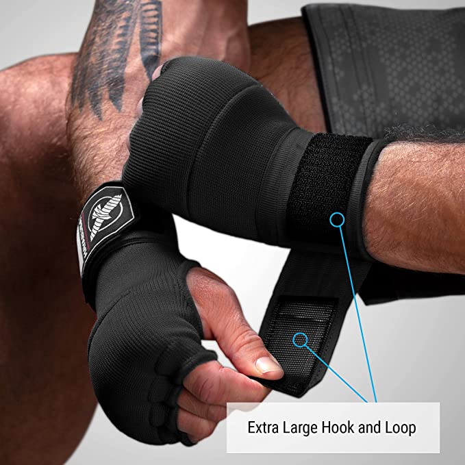 Gelové bandáže na ruce Hayabusa Quick Gel - Velikost: M, Barva: Šedá/růžová