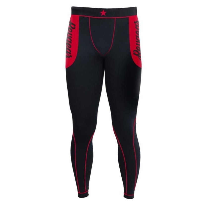 Colanți compresivi pentru bărbați REVGEAR Grizzly – negru/roșu - Mărime: M