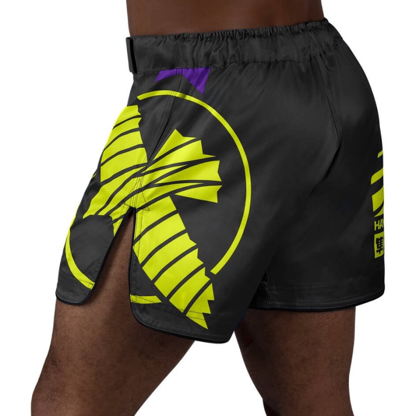 Hayabusa Icon Fight Mid Length Shorts - black/green