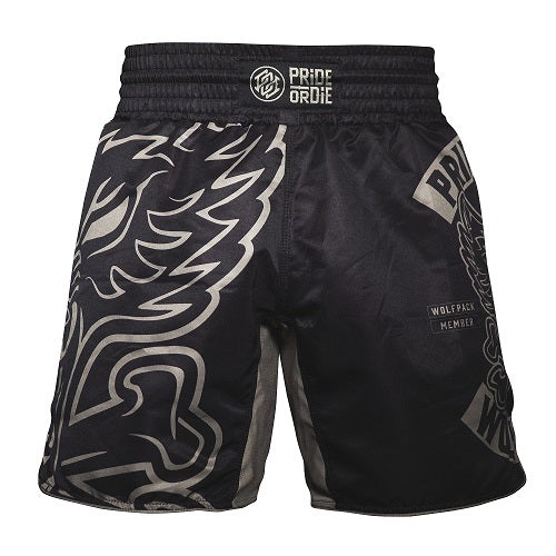 MMA shorts PRiDEorDiE Wolfpack