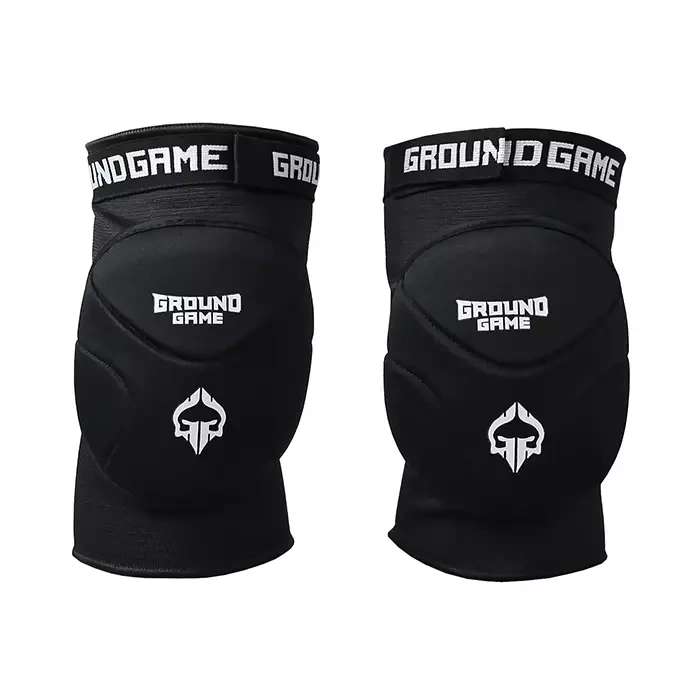 Chrániče kolen BJJ / Grappling Ground Game Logo – černá