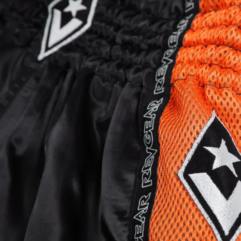 Detské Muay Thai šortky REVGEAR Ranked - oranžová - Veľkosť: Youth L