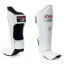 YOKKAO Matrix Professional Leather Muay Thai Shin Guards - White