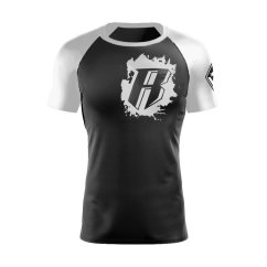 Detský Rashguard REVGEAR s krátkym rukávom - biela