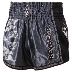 Muay Thai šortky REVGEAR Legends Spirit - sivá/čierna