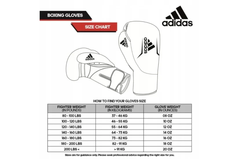 ADIDAS Speed 100 Boxhandschuhe - Schwarz/Weiß - Gewicht (oz): 10oz