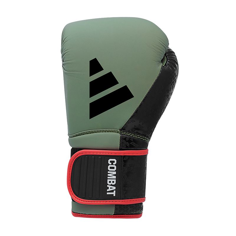Adidas Combat 50 Boxhandschuhe - Schwarz/Grün - Gewicht (oz): 12oz