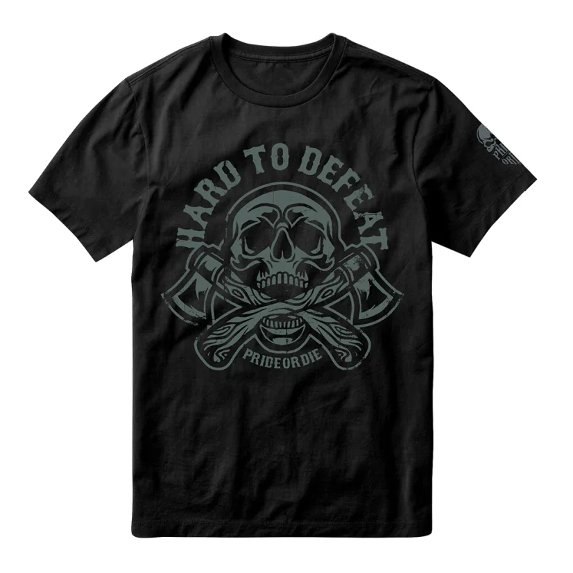 Męska koszulka PRiDEorDiE Hard To Defeat - Wielkość: 2XL