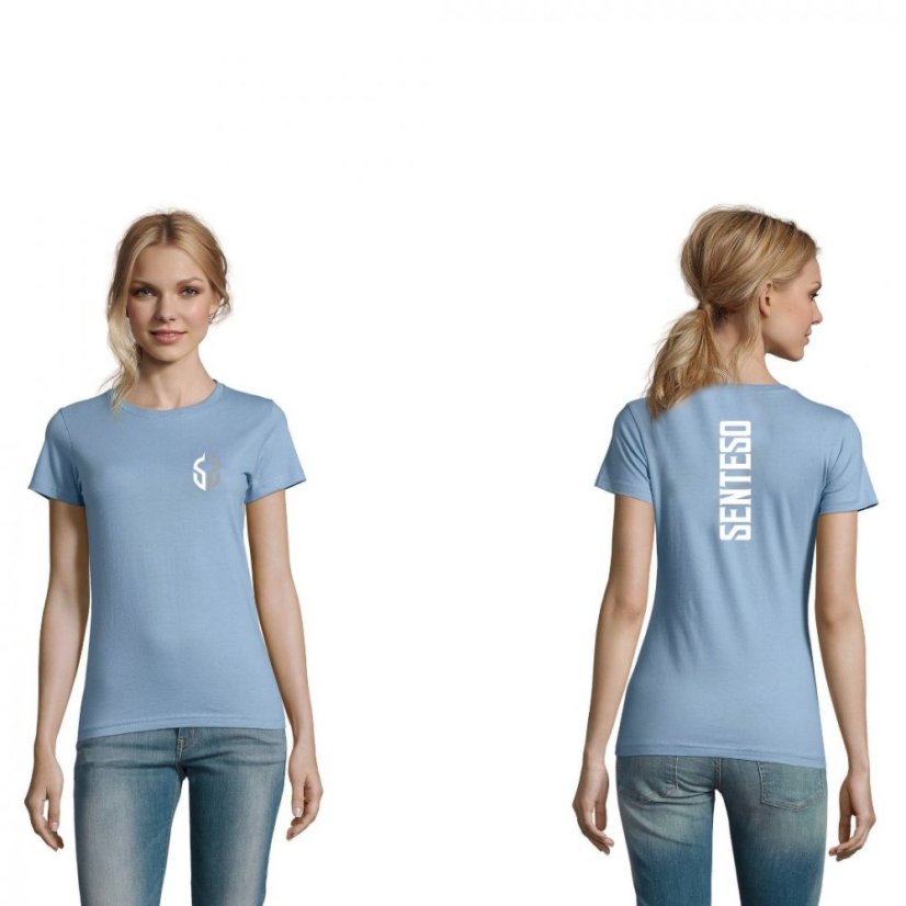 Dámské tričko Senteso Imperial Sky Blue - Velikost: S