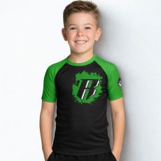 Children's Rashguard REVGEAR with short sleeves - green