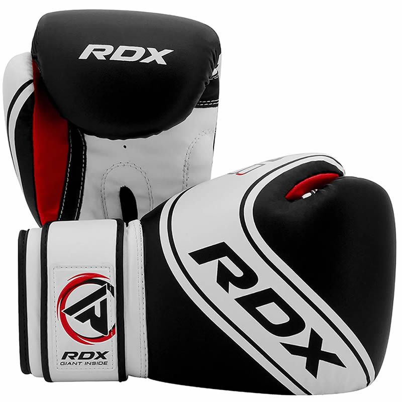 Dětské boxerské rukavice RDX JBG 4B - černá/bílá - Váha rukavic v Oz: 4oz