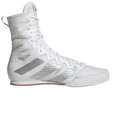 Adidas Box Hog 4 Boxschuhe – Weiß/Silber