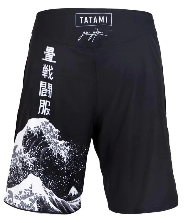 Grappling šortky TATAMI Kanagawa - Čierna