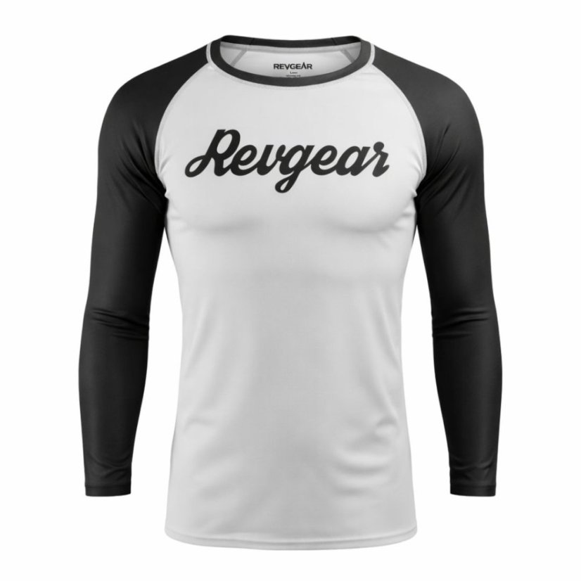 Revgear Grizzly Jiu-Jitsu Rashguard LS - alb - Mărime: L