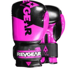 Boxerské rukavice REVGEAR Pinnacle - čierna/ružová