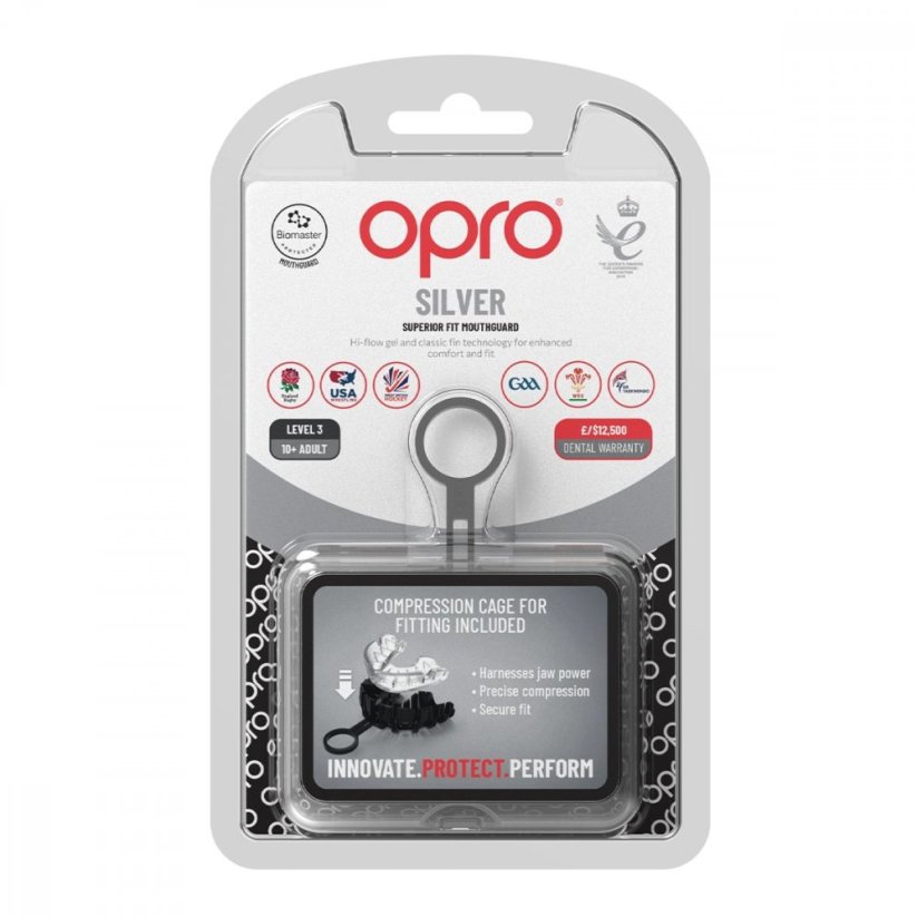 Zubný chránič Opro Silver Senior - priehľadný