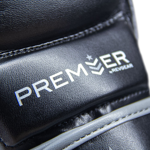 MMA rukavice REVGEAR Premier Deluxe - čierna/šedá - Veľkosť: S