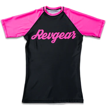 Grizzly Rashguard REVGEAR SS pentru femei – roz - Mărime: XL