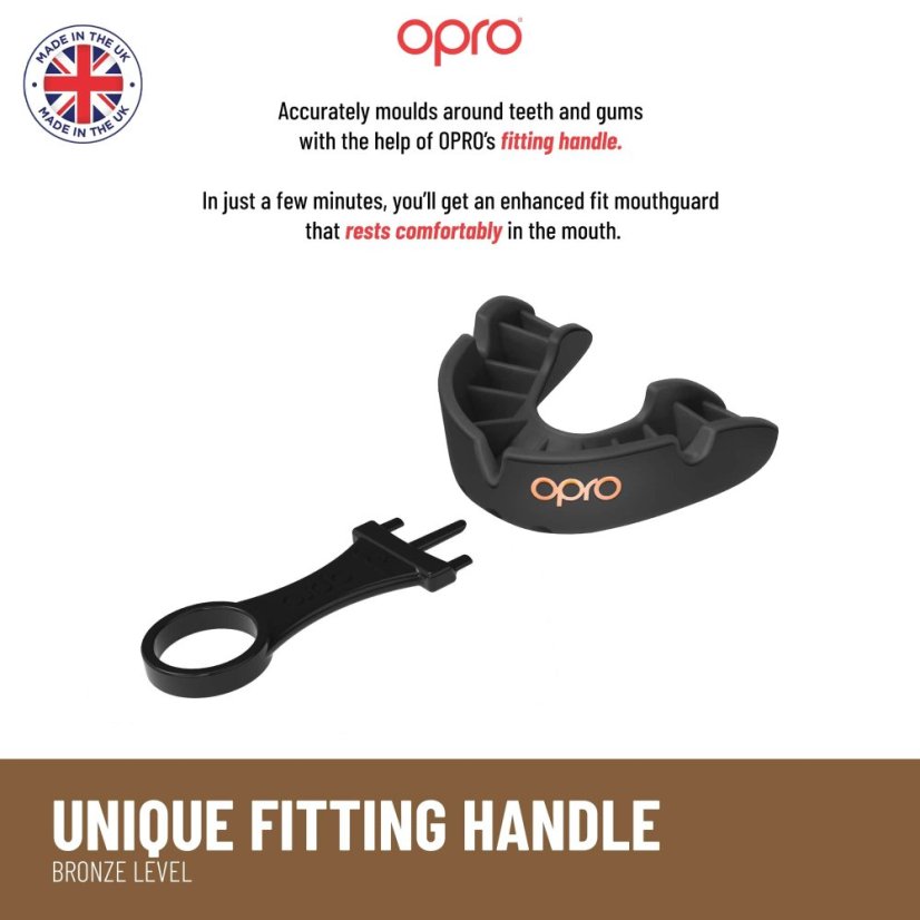 Opro Bronze UFC Senior mouth guard - black