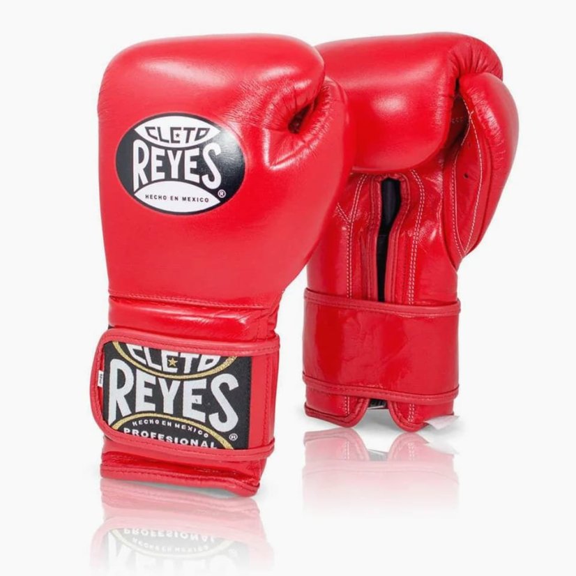 Cleto Reyes Velcro boxing gloves - red