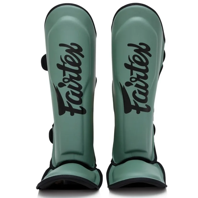 Ochraniacze na piszczele Fairtex - Booster FXB SG - zielony - Wielkość: S