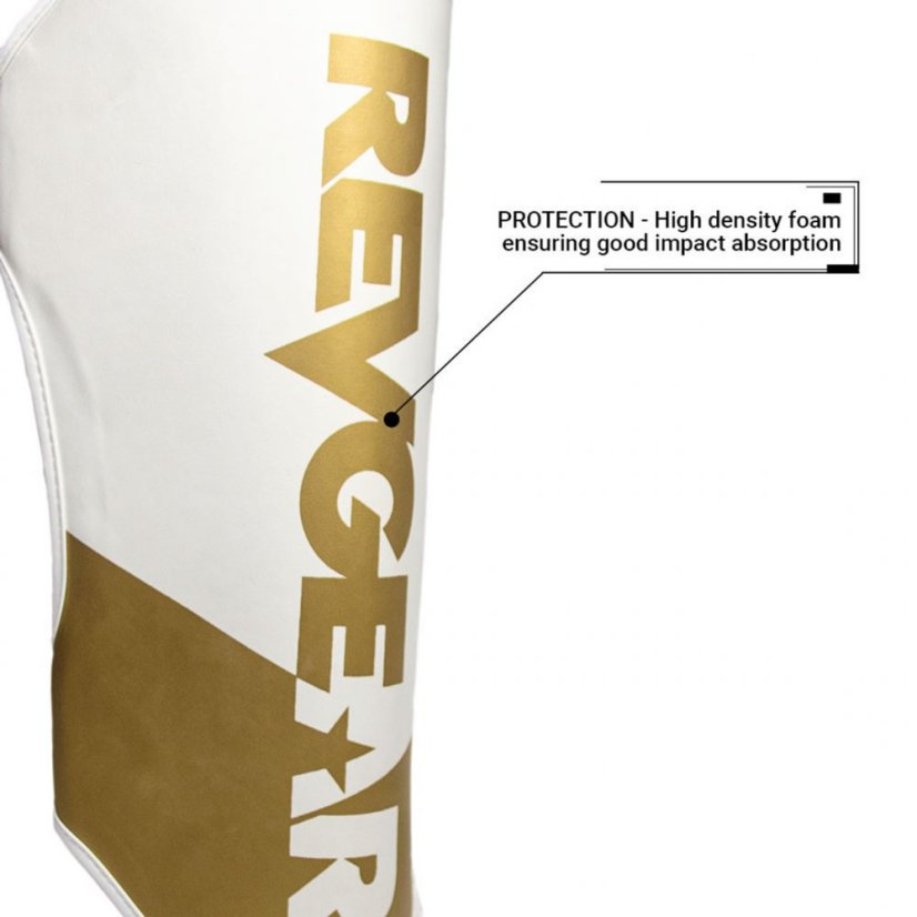 REVGEAR Pinnacle P4 Lábszárvédők - fehér/arany