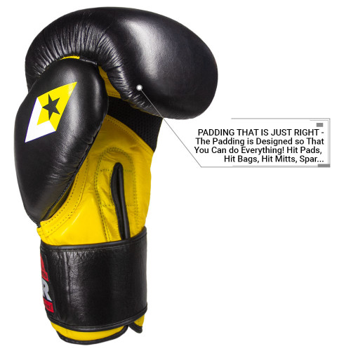 REVGEAR Boxhandschuhe S5 All Rounder - Schwarz/Gelb