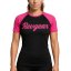 Grizzly Rashguard REVGEAR SS pentru femei – roz - Mărime: XL