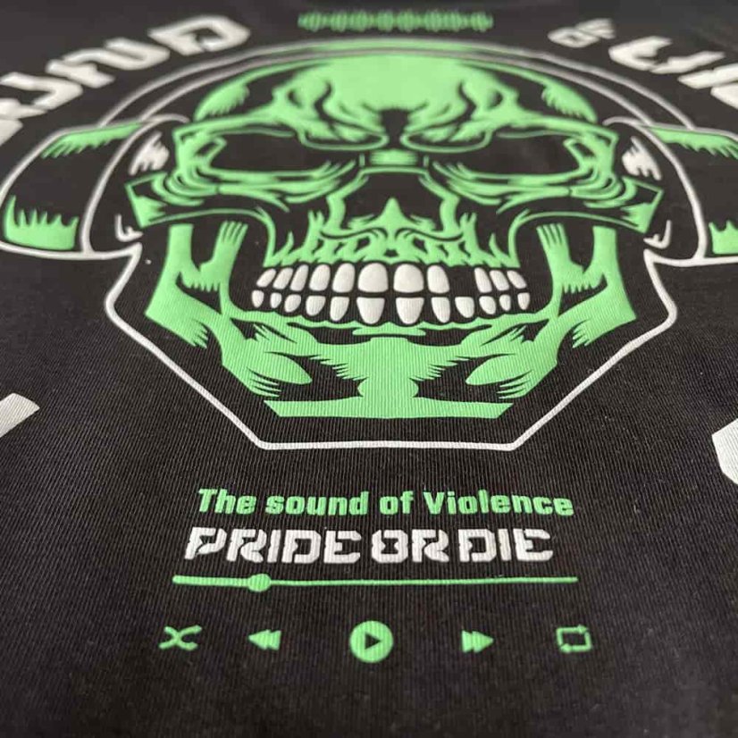 Men's T-shirt PRiDEorDiE Sound Of Violence - Wielkość: 3XL