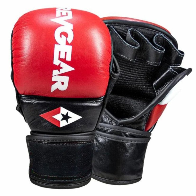 Mănuși de antrenament și sparring MMA REVGEAR Pro Series MS1 - roșii - Mărime: S